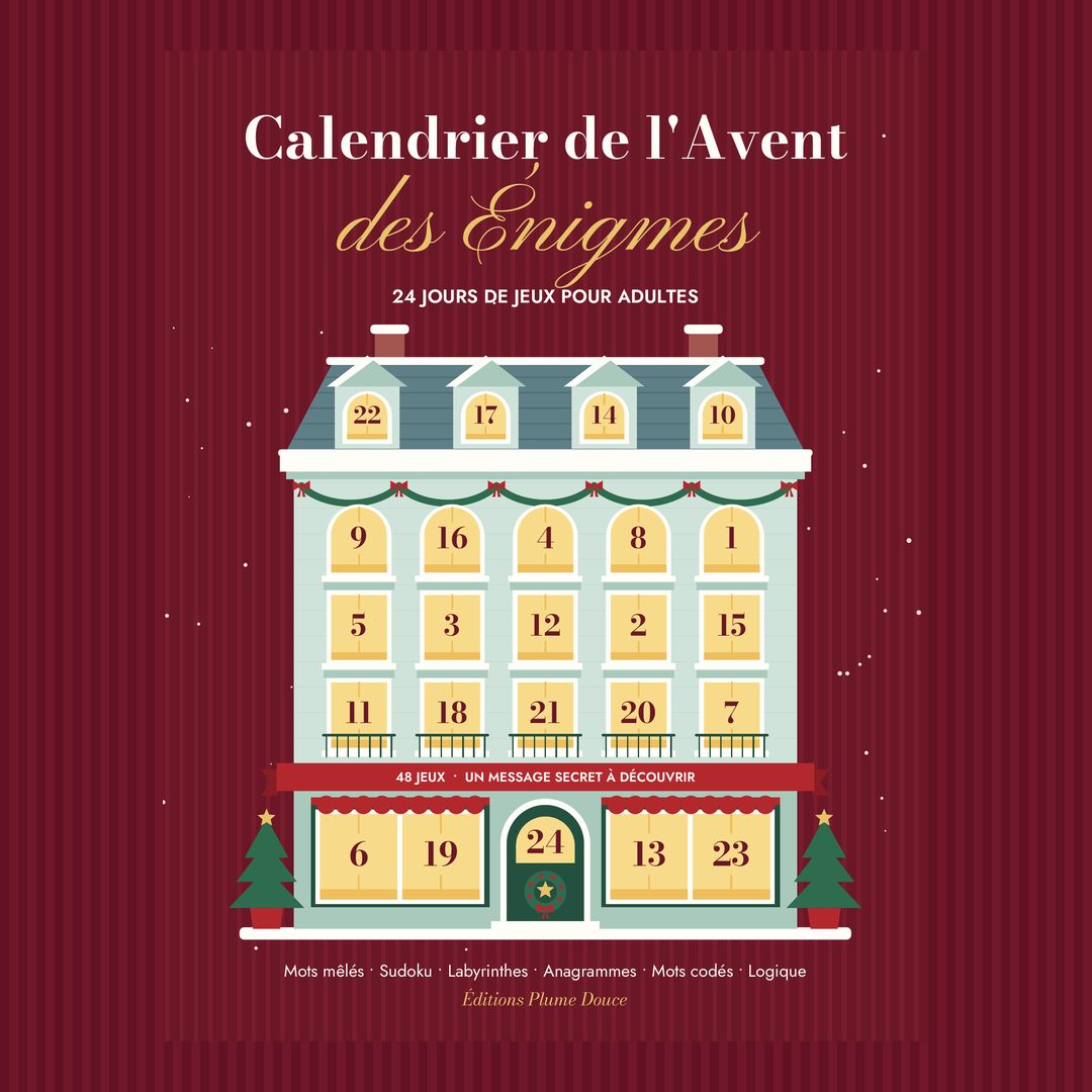 Calendrier de l'Avent des Énigmes : 24 jours de jeux pour adultes